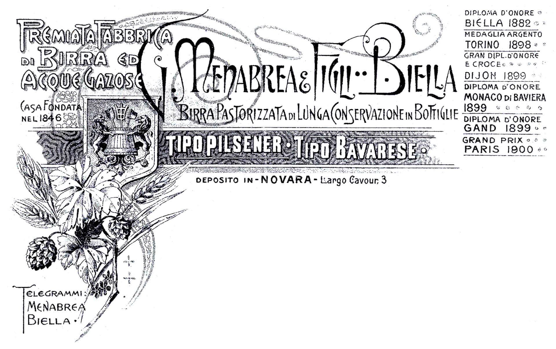 Birth of the Menabrea logo image 1900