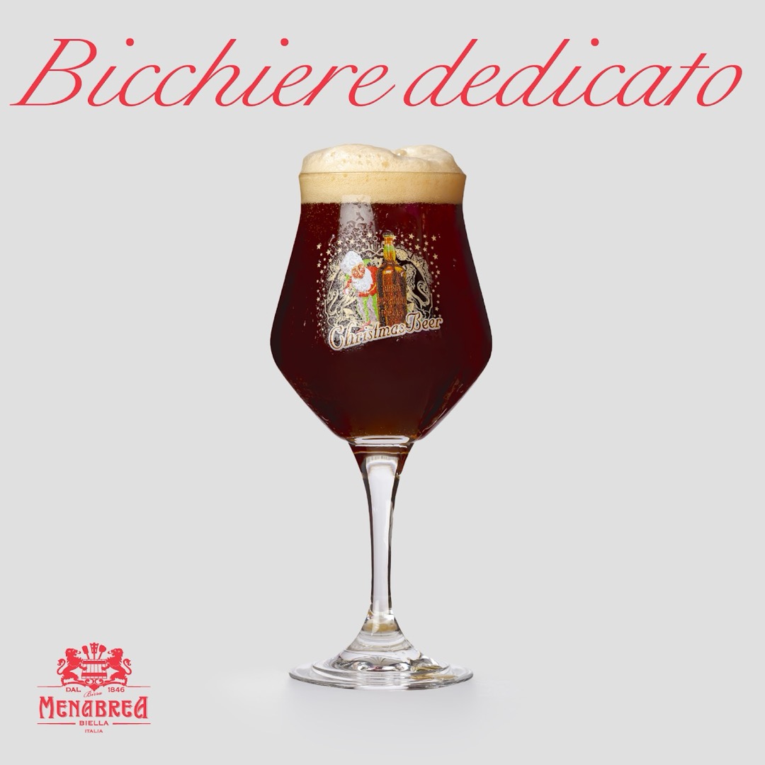 Menabrea Birra di Natale Bicchiere Dedicato