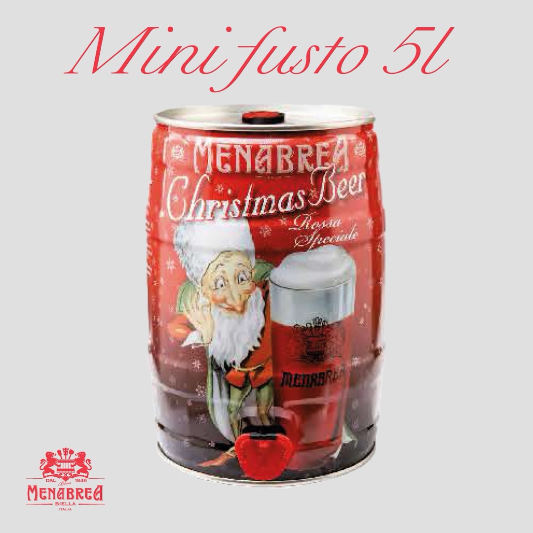 Menabrea Birra di Natale Mini Fusto 5 lt.