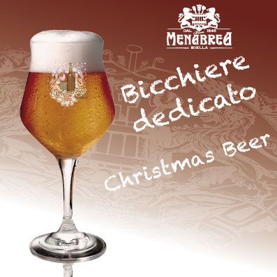 Menabrea Birra di Natale Bicchiere Dedicato