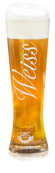 LA WEISS ON DRAUGHT SUGGESTED GLASS